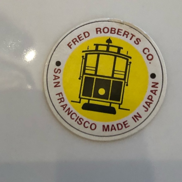 Fred Roberts Co San Fran VINTAGE plate Peacocks Hand painted Porcelain - Picture 3 of 4